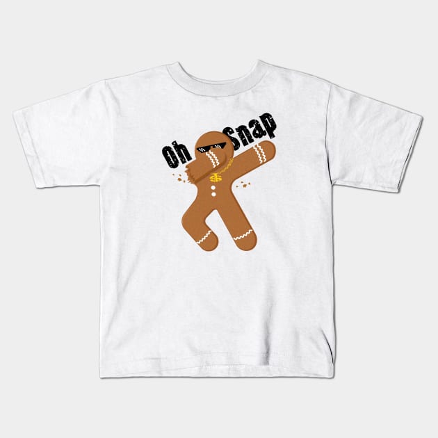 Oh snap cool gingerbread Kids T-Shirt by Marzuqi che rose